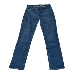 Vintage Y2K Levi's Women's Mid Rise Skinny Jeans Blue Denim Size 31 W31‎ L32